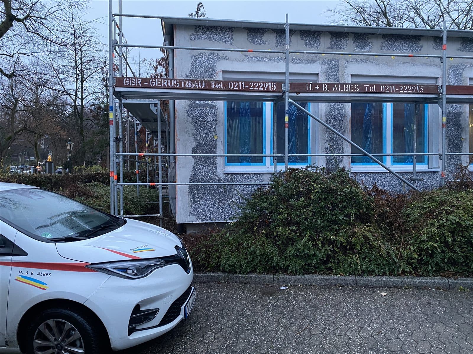 Wärmedämmung an einer Fassade